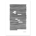 Black and white poetry print, wall art size 21x29.7 cm / 8x12"