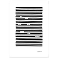 Graphic wall art, black and white print, size 21x29.7 cm / 8x12"