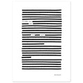 Printed poster with graphic poetry print wall art, 13x18 cm / 5x7″