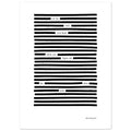 Let me hold your heart - blackout poetry art print, size 13x18 cm / 5x7″