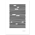 Blackout poetry black on white art print - Let me hold your heart, size 21x29.7 cm / 8x12"