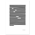 Love and live graphic print wall art, size 21x29.7 cm / 8x12"