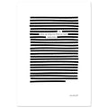 Graphic wall art poster with poetry print, 21x29.7 cm / 8x12"