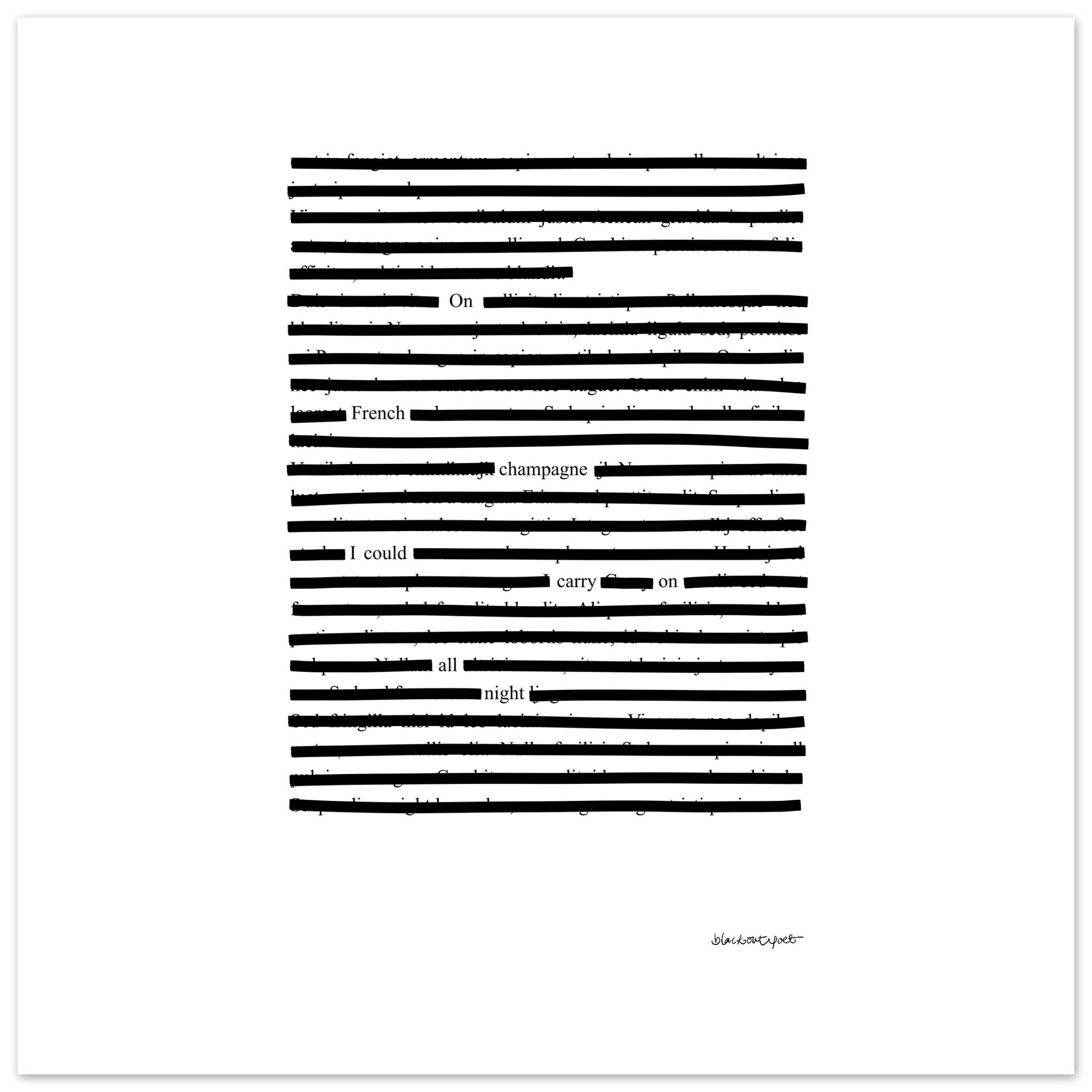 Black on white poster graphic print square wall art, size 25x25 cm / 10x10″