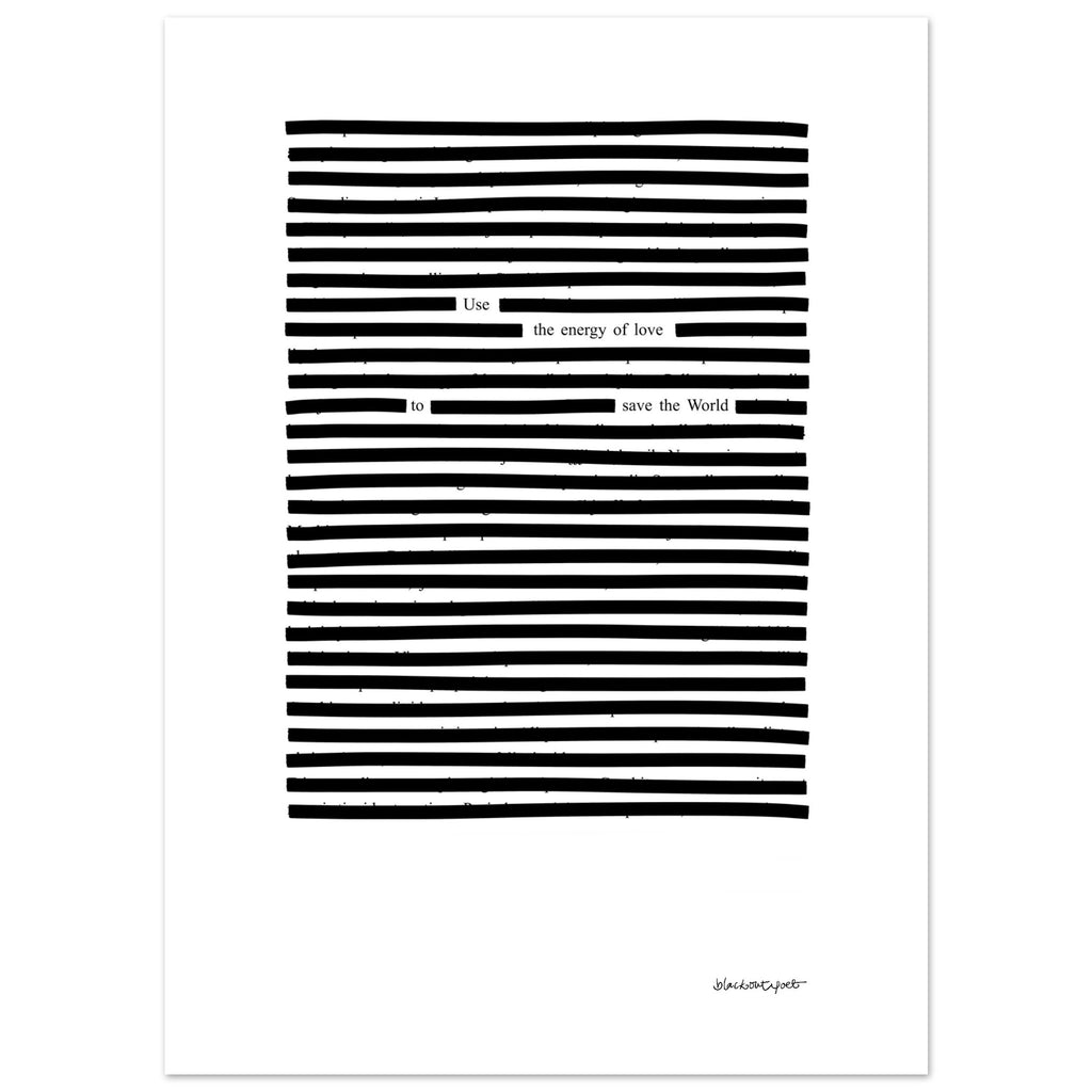 Graphic black on white wall art print, size 13x18 cm / 5x7″