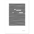 Graphic black on white wall art print, size 13x18 cm / 5x7″
