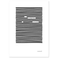 Blackout poetry book print for your wall, size 21x29.7 cm / 8x12"