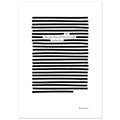 blackoutpoetry printed wall art melancholy, 13x18 cm / 5x7″
